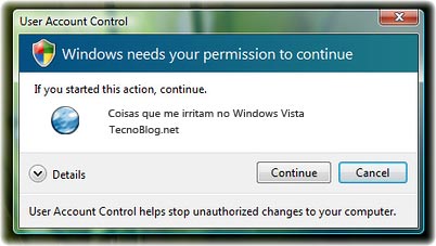 Coisas que me irritam no Windows Vista