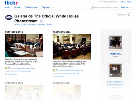 Obama também no Flickr