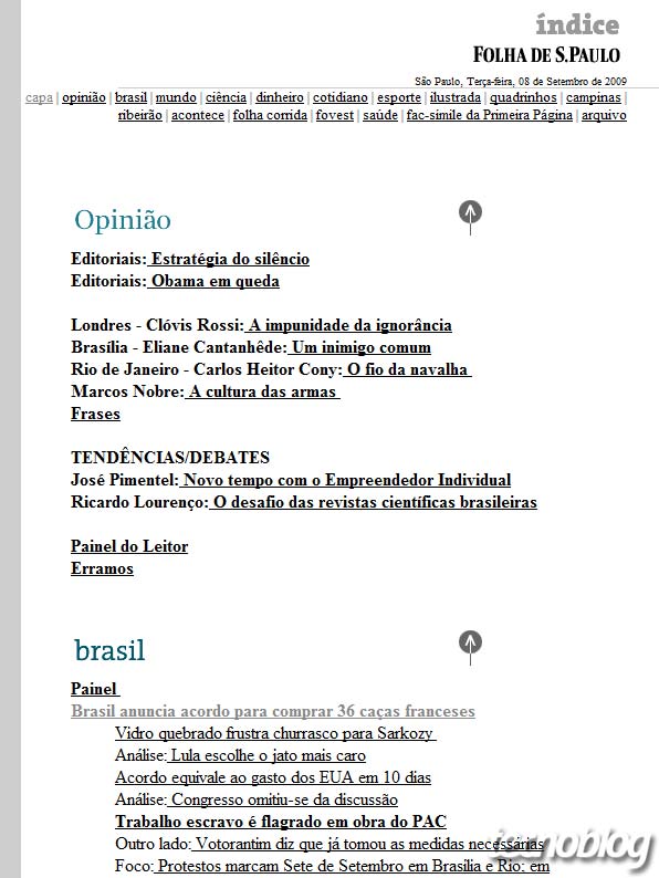 Folha de São Paulo lança nova versão digital