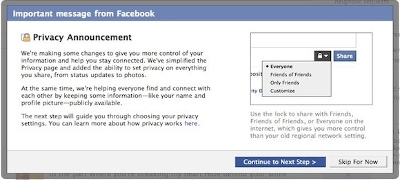 Novas definições de privacidade no Facebook causam polêmica