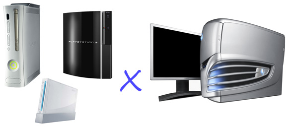 Xbox 360, Wii e PS3 Vs. Alienware Desktop