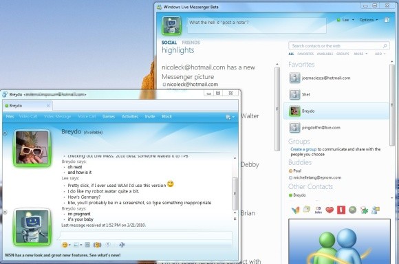 Novo Windows Live Messenger cai na rede