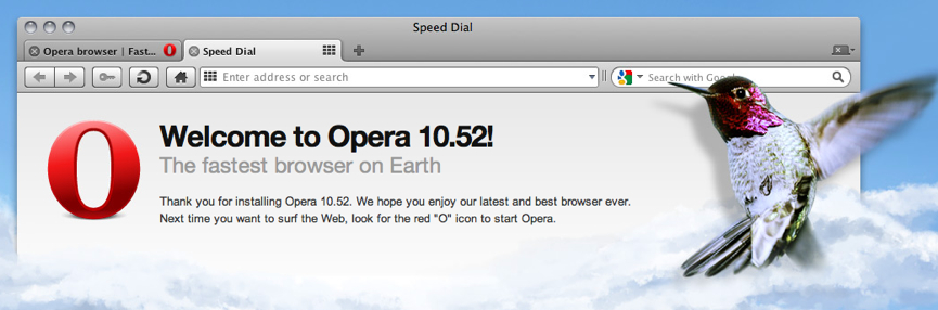 Opera lança a versão 10.52 final do seu navegador para Mac