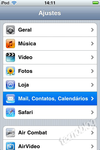 Como sincronizar o calendário e os contatos do iPhone OS com o Google Calendar / Contacts