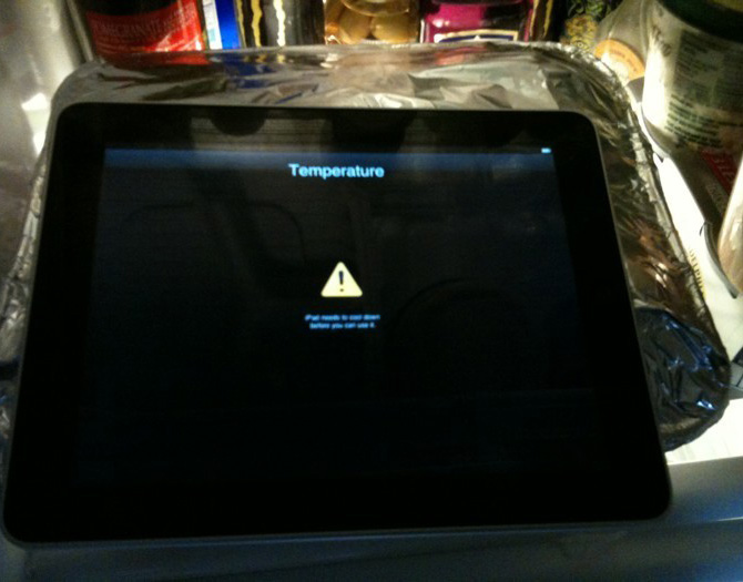 Segunda grande falha do iPad: superaquecimento