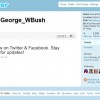 George W. Bush chega ao Twitter e Facebook