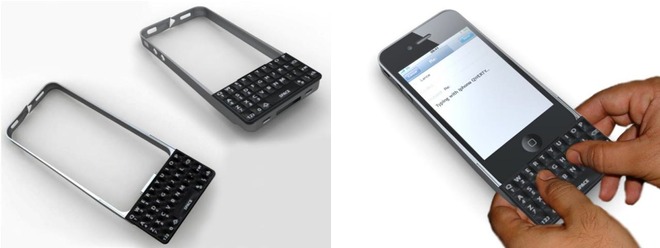 Eu não quero: teclado QWERTY físico para iPhone 4