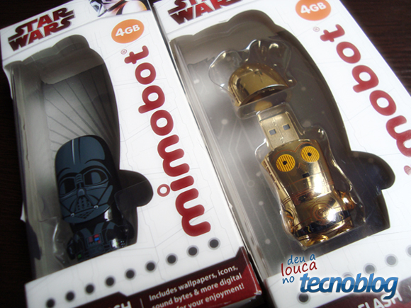Deu a Louca no Tecnoblog: pen drive do C3PO e Darth Vader di grátis!