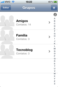 App brasileiro manda SMSs e e-mails para várias pessoas no iPhone