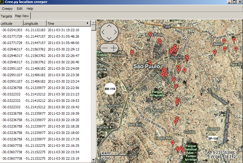 Aplicativo mostra onde uma pessoa passou com geolocalização do Twitter