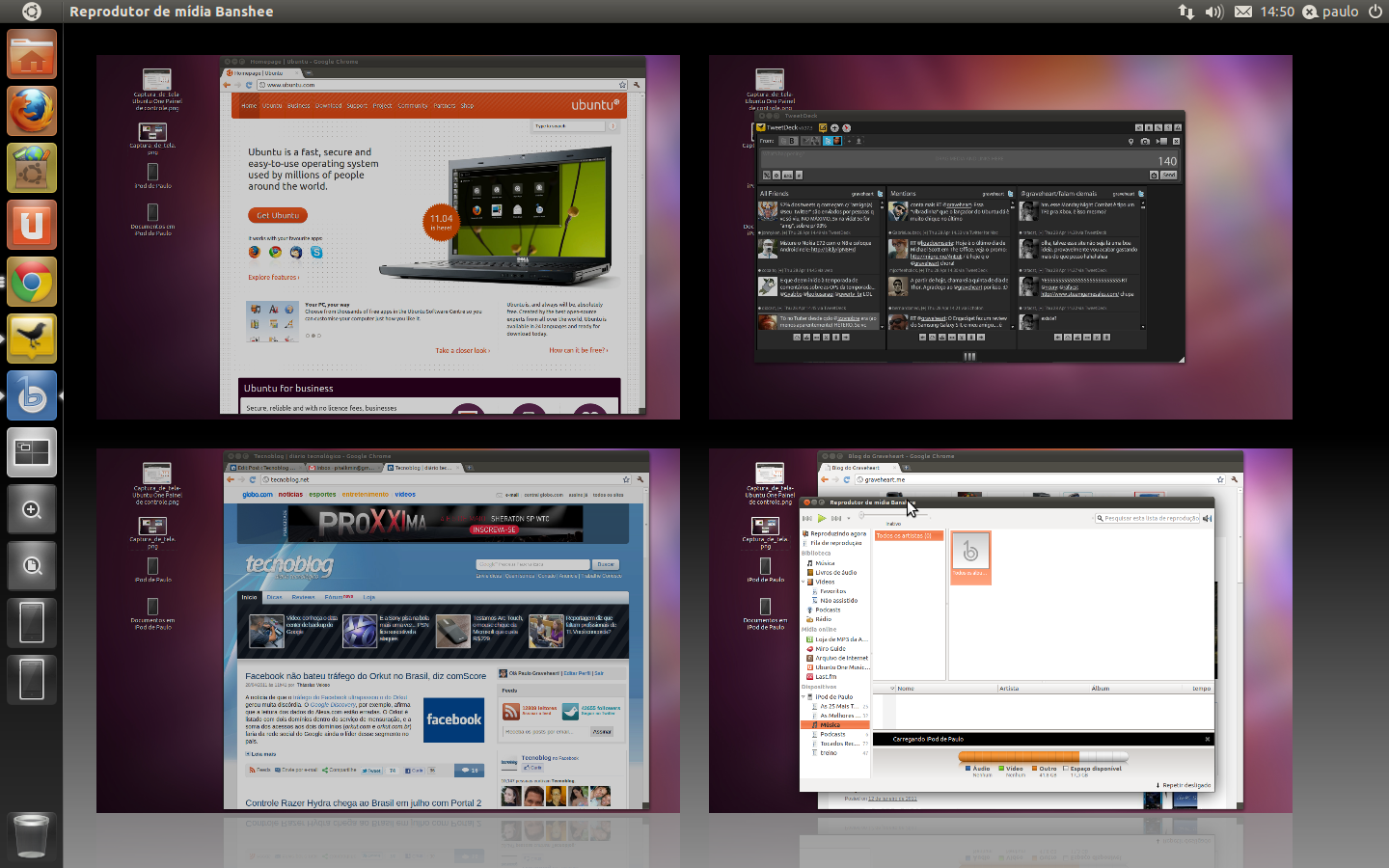 Atalhos de teclado e outros truques no Ubuntu 11.04