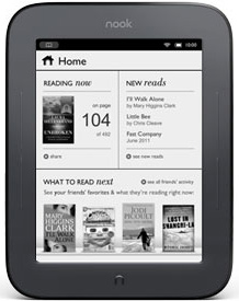 Barnes & Noble apresenta novo Nook, bem mais parecido com o Kindle