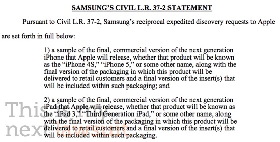 Samsung quer acesso ao iPhone 5 e iPad 3 antes de todo mundo