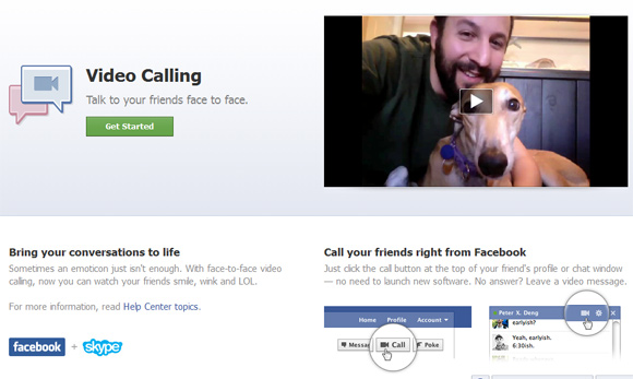Facebook anuncia integração de chamada em vídeo no bate-papo