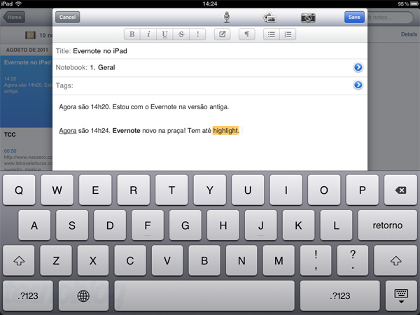 iPad app: Evernote faz anotações em grande estilo