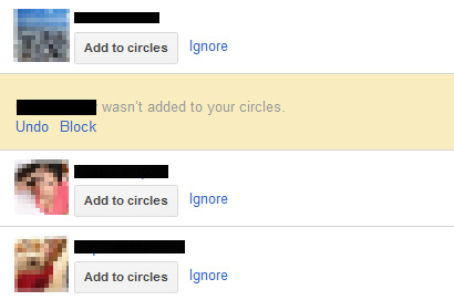 Google+ permite ignorar pessoas