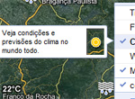 Como ver a previsão do tempo no Google Maps