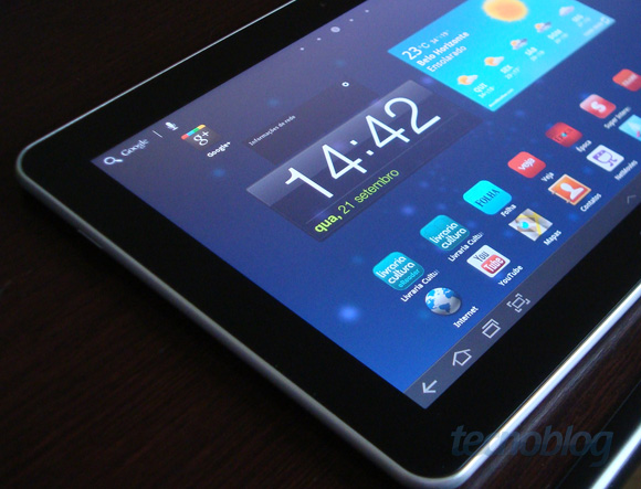 Galaxy Tab 10.1 roda Android 3.1 Honeycomb
