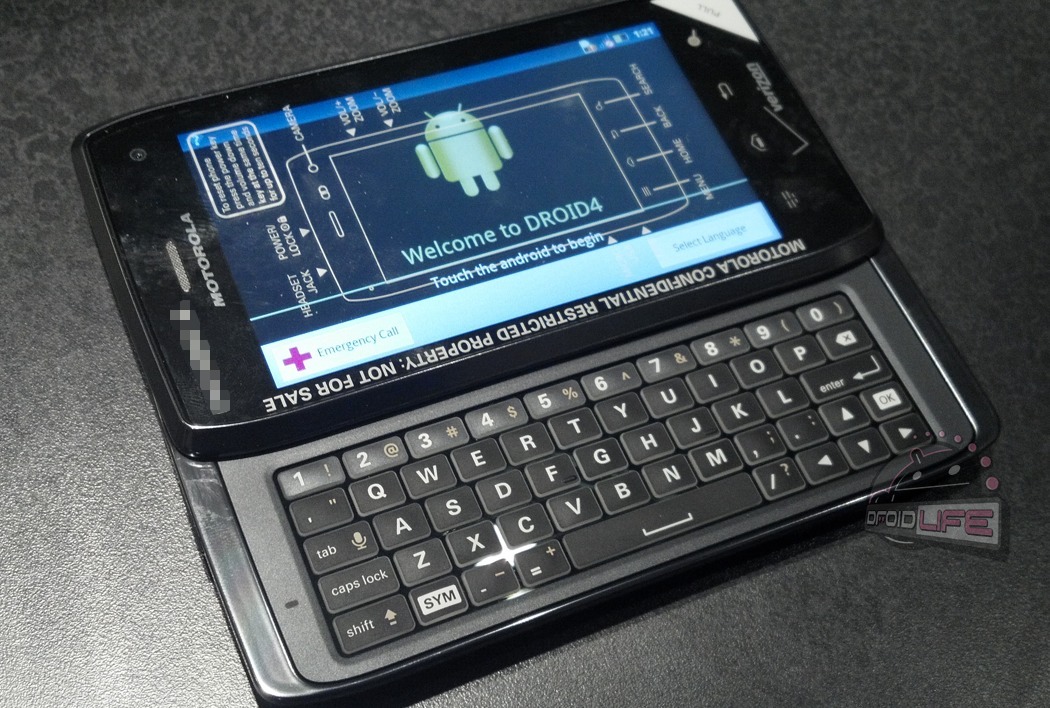 Imagens do Motorola Milestone 4 vazam na web