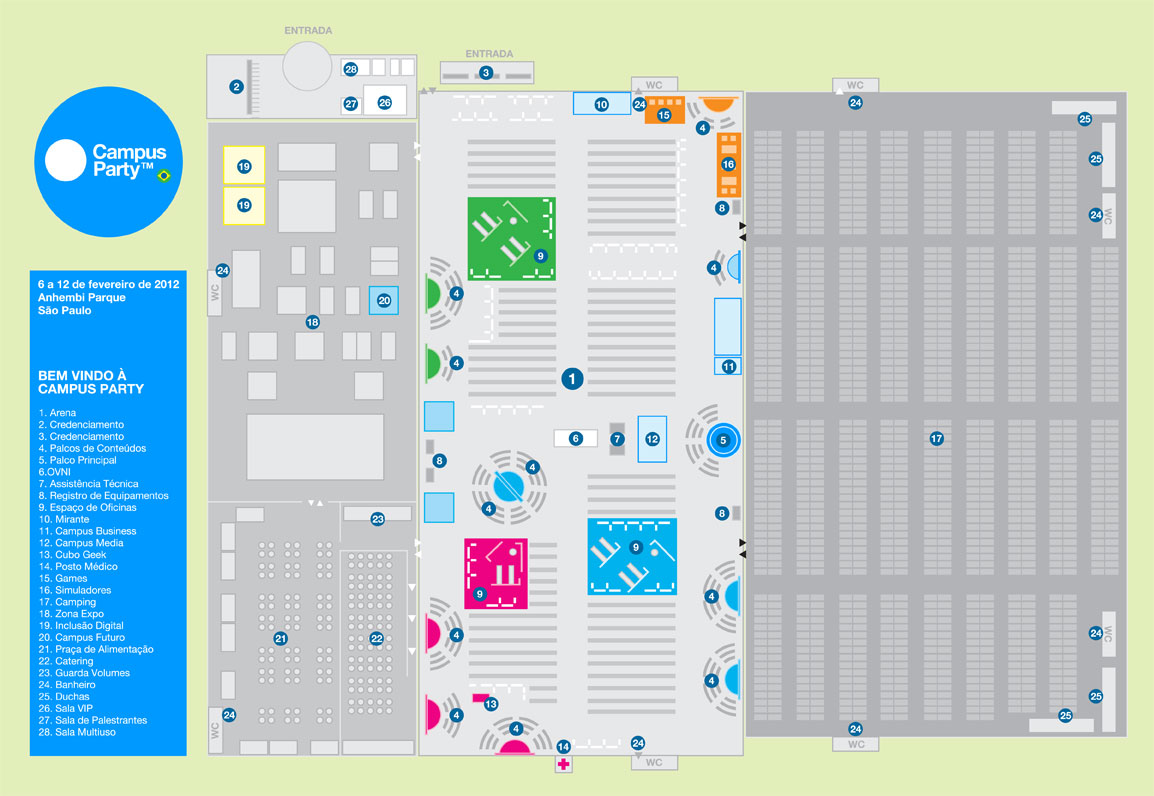 Mapa da Campus Party