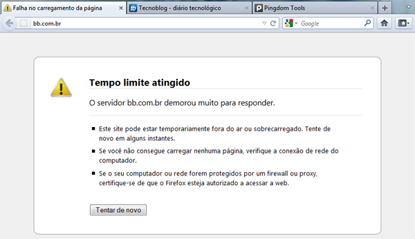 Hackers deixam site do Banco do Brasil offline