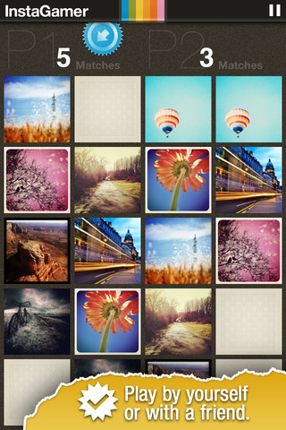 InstaGamer: jogo da memória social com fotos do Instagram