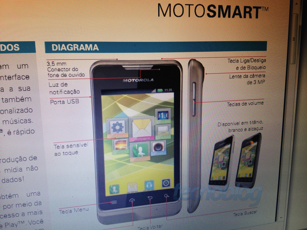 Exclusivo: Motosmart, o Android de baixo custo da Motorola