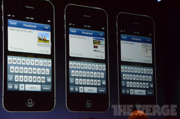 iOS 6 tem integração com Facebook e mapas em 3D
