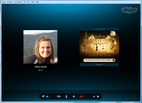 Skype coloca propaganda durante as chamadas de VoIP