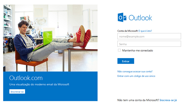 Microsoft lança novo serviço de email: Outlook.com