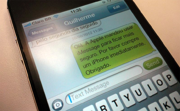 Sobre bug de SMS no iPhone, Apple diz: use iMessage