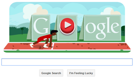 Doodle do Google cria nova modalidade olímpica: atletismo de teclado
