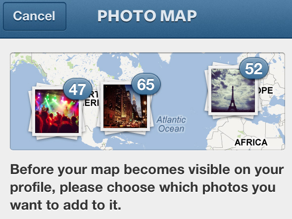 Instagram atualiza aplicativos para iOS e Android com mapa de fotos