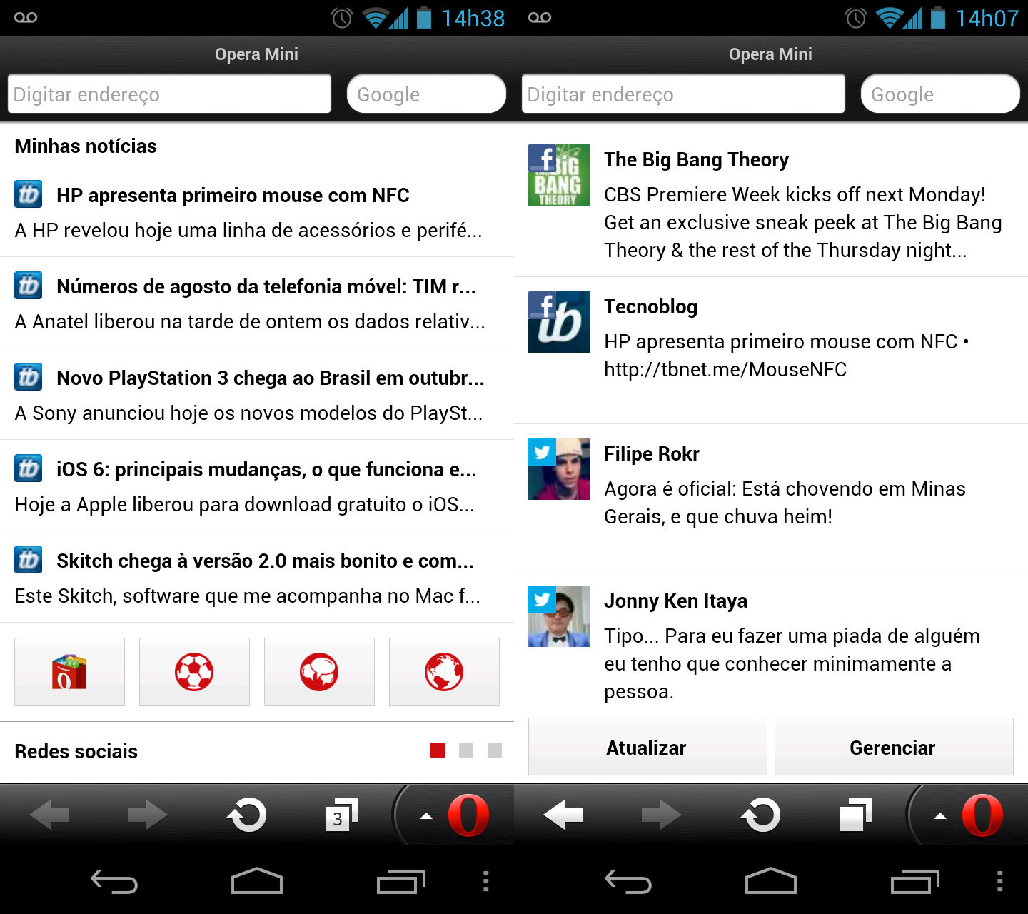 Opera Mini 7.5 para Android tem recurso Smart Page
