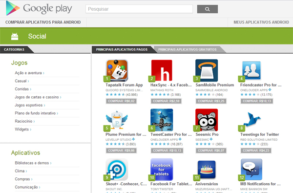 Google Play empata com iTunes App Store: 700 mil apps cada