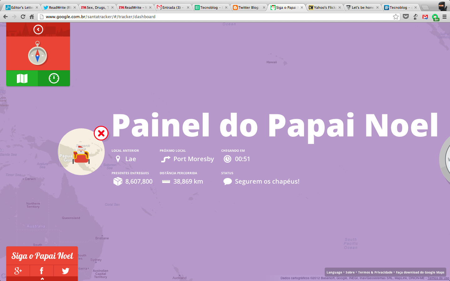 Onde está o Papai Noel? Google sabe e te conta – Tecnoblog