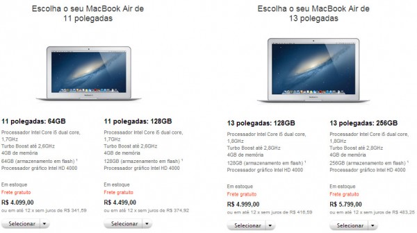 MacBook Air: o preço não é tão leve quanto o nome.
