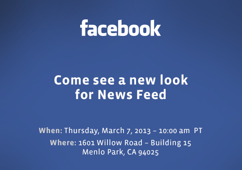 Facebook convida jornalistas para anunciar novo feed de notícias