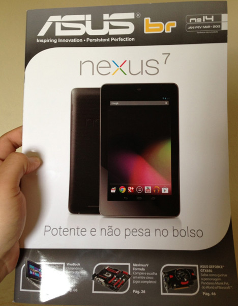 Asus ainda não sabe se vai vender Nexus 7 no Brasil