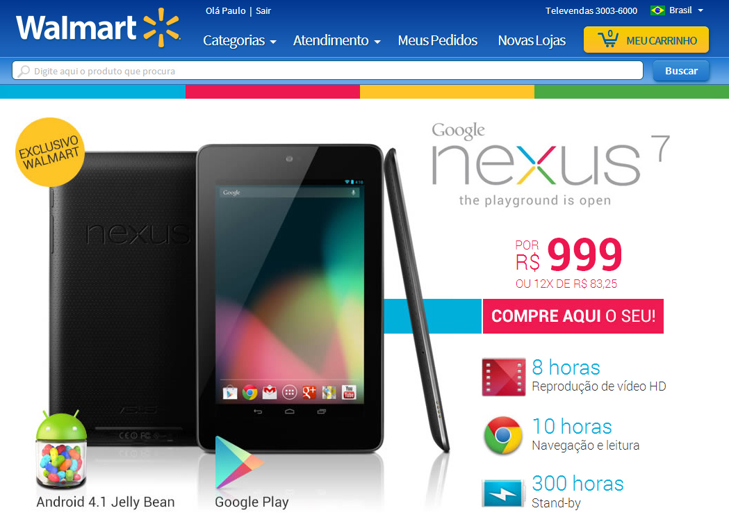 Agora vai: Nexus 7 chega ao Brasil por R$ 999