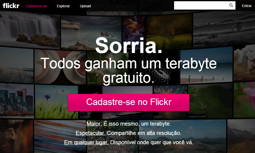 Como criar e-mail gratis no yahoo.com e-ou no yahoo.com.br e ter acesso,  inclusive, ao Flickr 