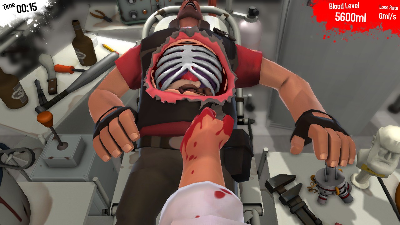 Surgeon Simulator ganha crossover com Team Fortress 2