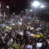 O protesto em São Paulo visto de cima com ajuda de um drone