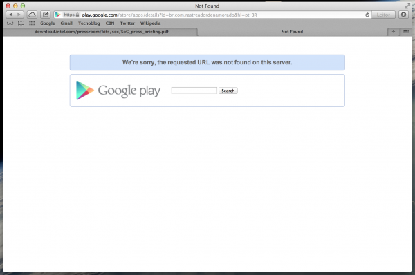 Google bloqueia o app Rastreador de Namorado