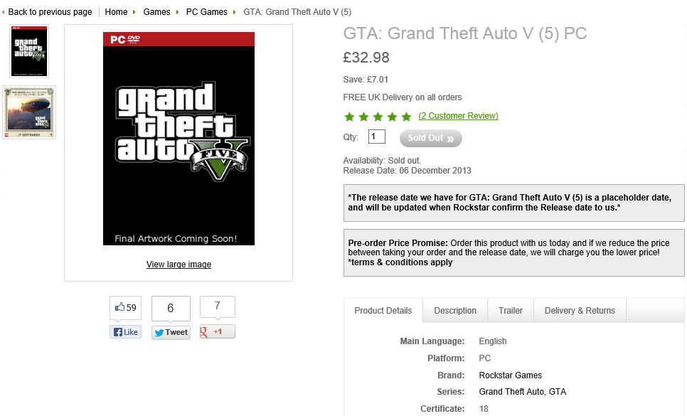 Petição de GTA V para PC está próxima de 500 mil assinaturas; jogo pode chegar em dezembro