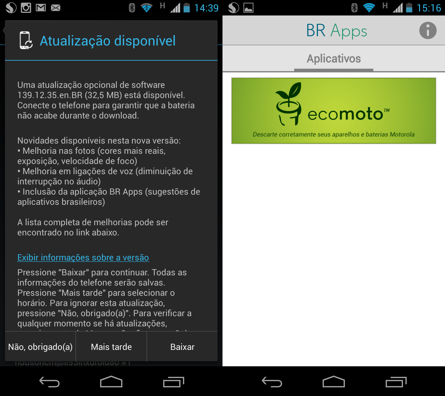 Motorola libera atualização no Brasil para melhorar câmera do Moto X e incluir aplicativos nacionais