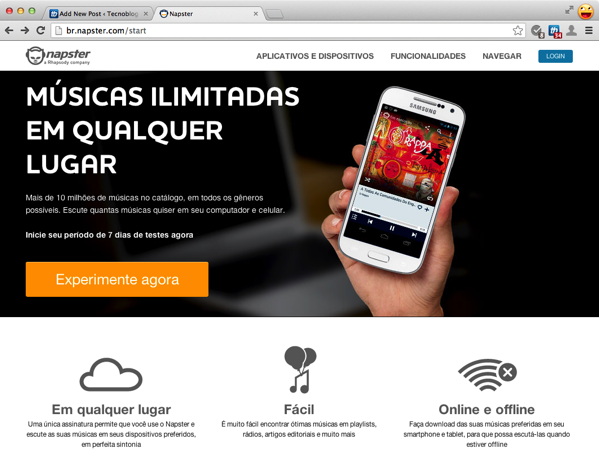 O Napster ainda existe e está chegando ao Brasil