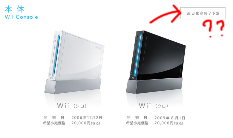 Nintendo anuncia o fim da produção do Wii no Japão