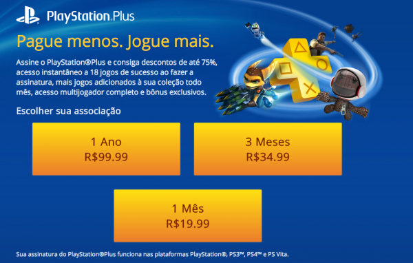 PS4: Assinatura anual da PS Plus está com 25% de desconto