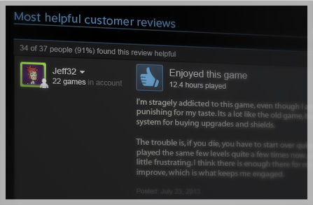 Steam evolui Recomendações e apresenta Reviews